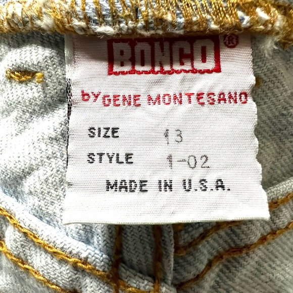 🎬BONGO🎬#VINTAGE 90s Light Blue Straight Leg Jean/Made in USA/ BONGO#🧡 - Picture 5 of 8